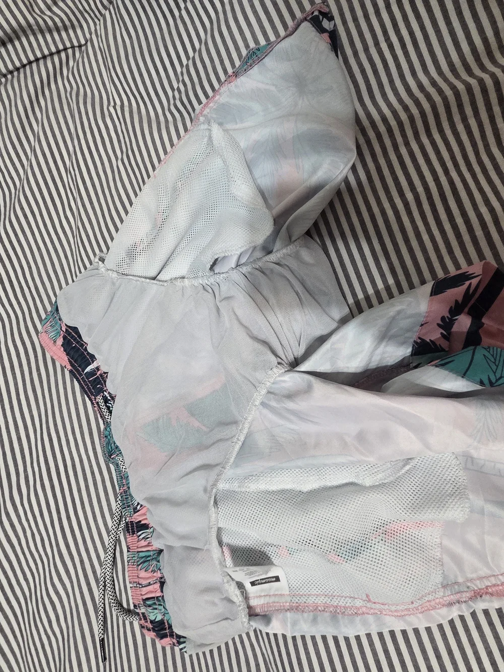 Maamgic Pink & Teal Tropical Men’s Swim Trunks